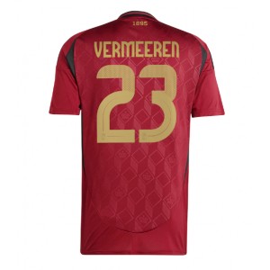 Fotbalové Dres Belgie Arthur Vermeeren #23 Domácí Oblečení ME 2024 Krátký Rukáv